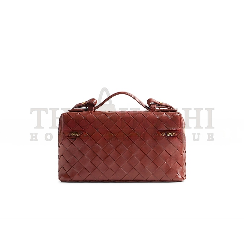 B0tt*ga Ven*ta BANG BANG INTRECCIATO LEATHER VANITY CASE 789109V3IV12504 (22*12.5*5cm) Master Quality