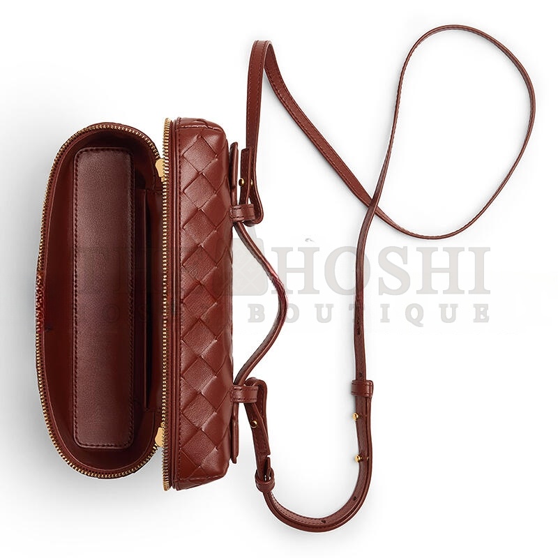 B0tt*ga Ven*ta BANG BANG INTRECCIATO LEATHER VANITY CASE 789109V3IV12504 (22*12.5*5cm) Master Quality