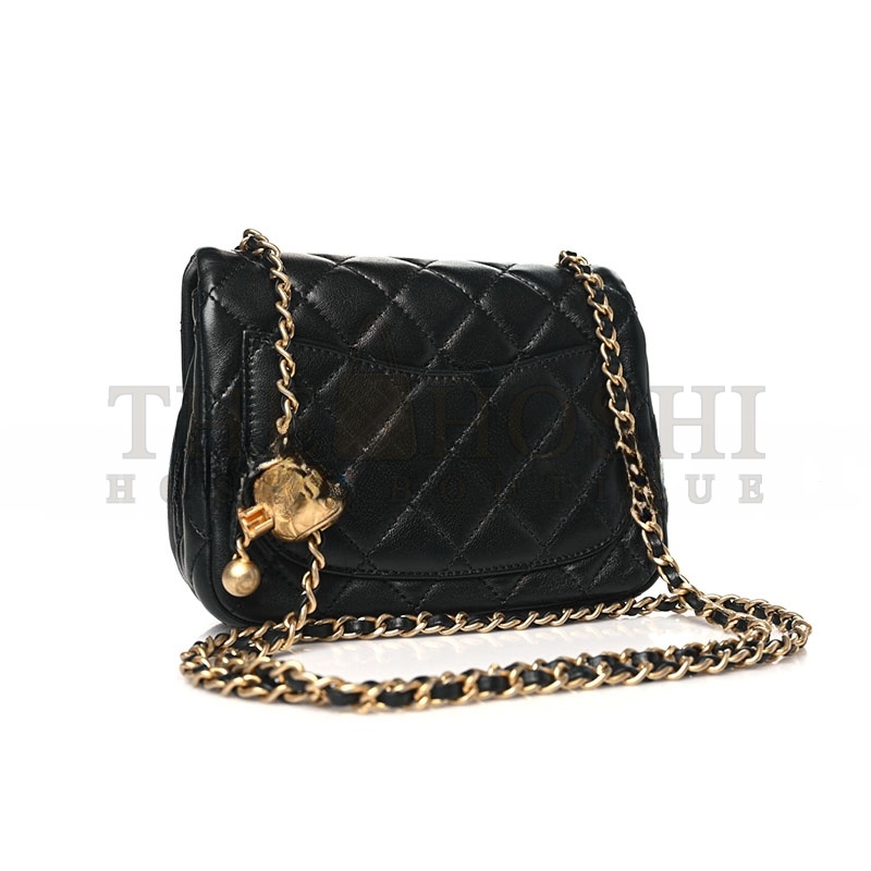 Ch**el LAMBSKIN QUILTED MINI PEARL CRUSH FLAP AS1786 B02916 94305 (17*12*7cm) Master Quality