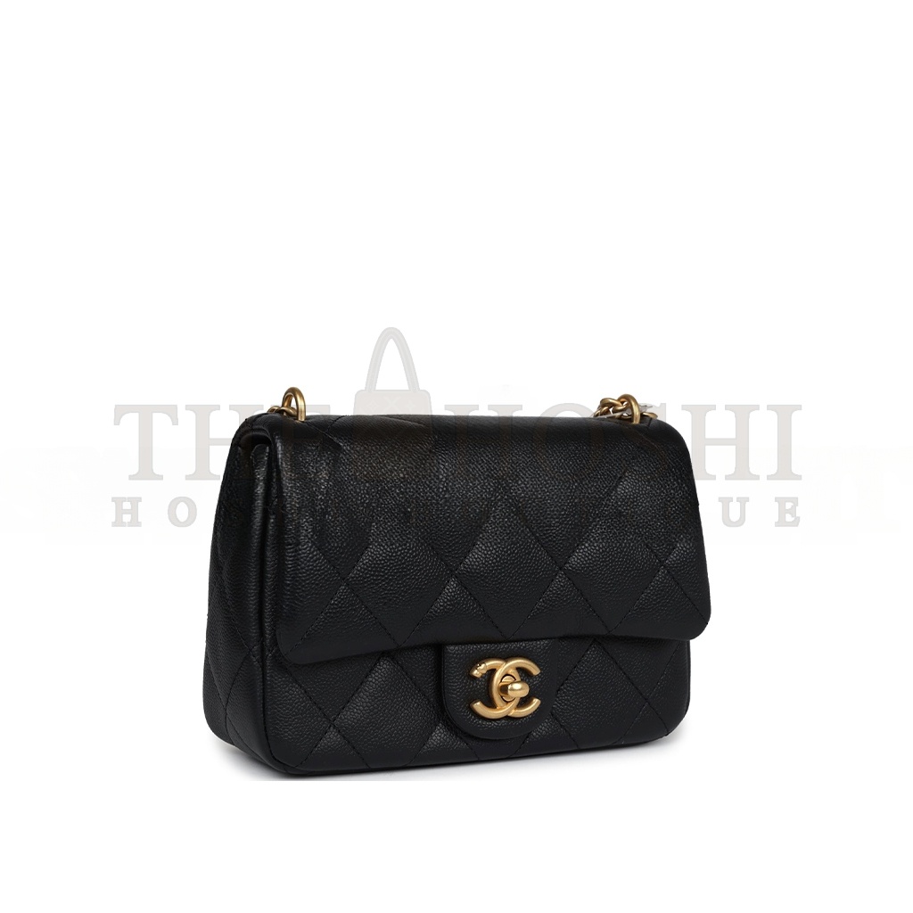 Ch**el CAVIAR QUILTED MINI SWEETHEART FLAP BLACK (20*14*8cm) Master Quality