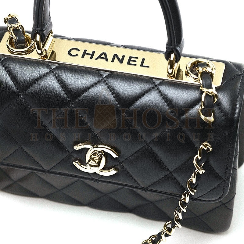 Ch**el MINI FLAP BAG WITH TOP HANDLE AS4654 (20*15*8cm) Master Quality