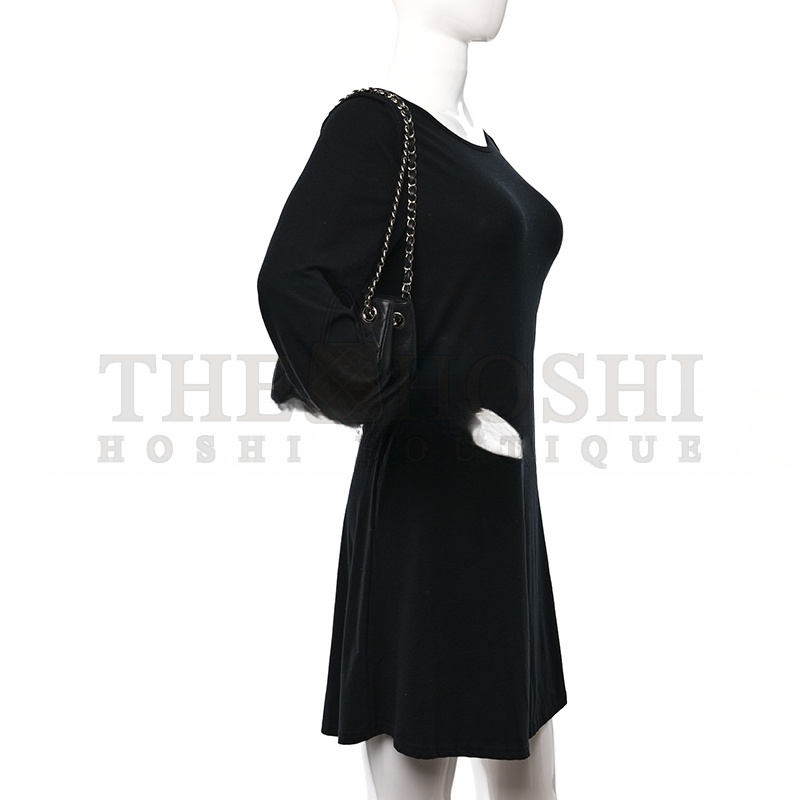 Ch**el CAVIAR QUILTED MINI BUCKET BAG BLACK AS3176 (16*16*10cm) Master Quality