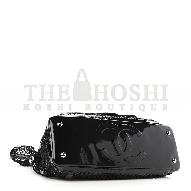 Ch**el PATENT NET LARGE LA MADRAGUE TOTE BLACK 1124296 (36*34*12cm) Master Quality