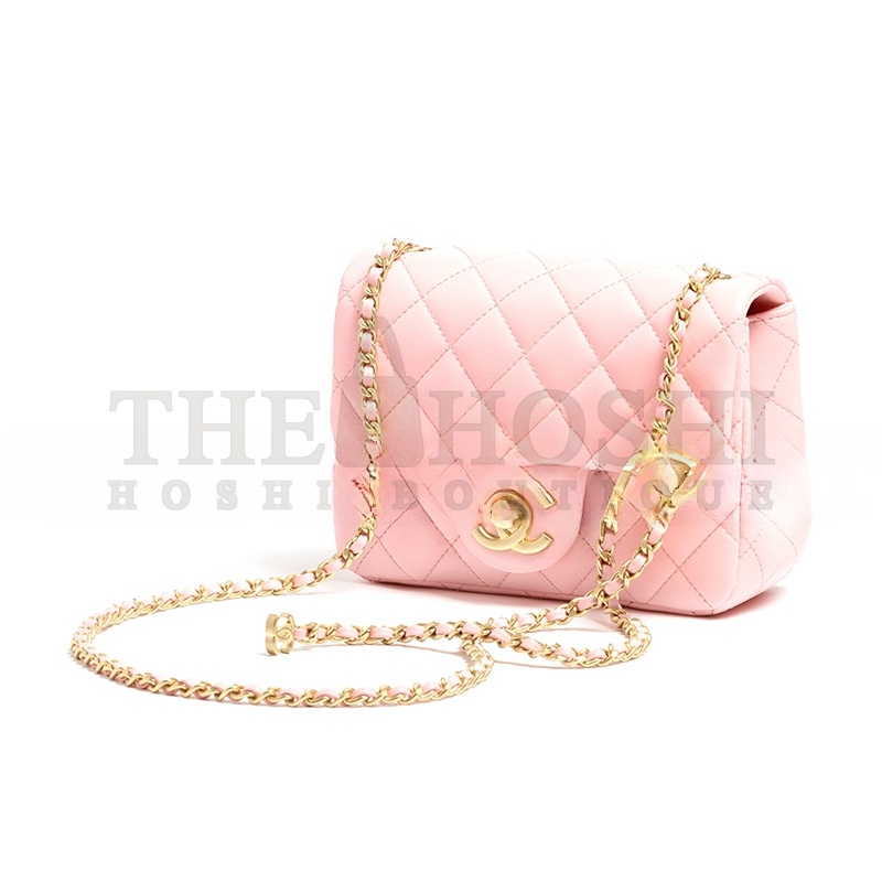 Ch**el MINI FLAP BAG AS5758 (18*13*7cm) Master Quality