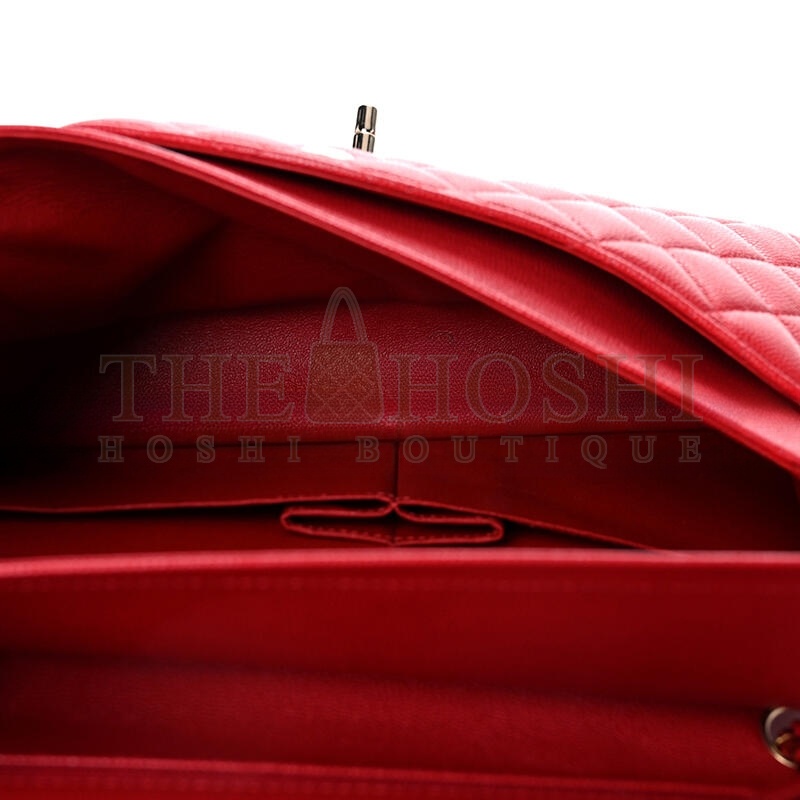 Ch**el MEDIUM DOUBLE FLAP RED 1189433 (25*15*6cm) Master Quality