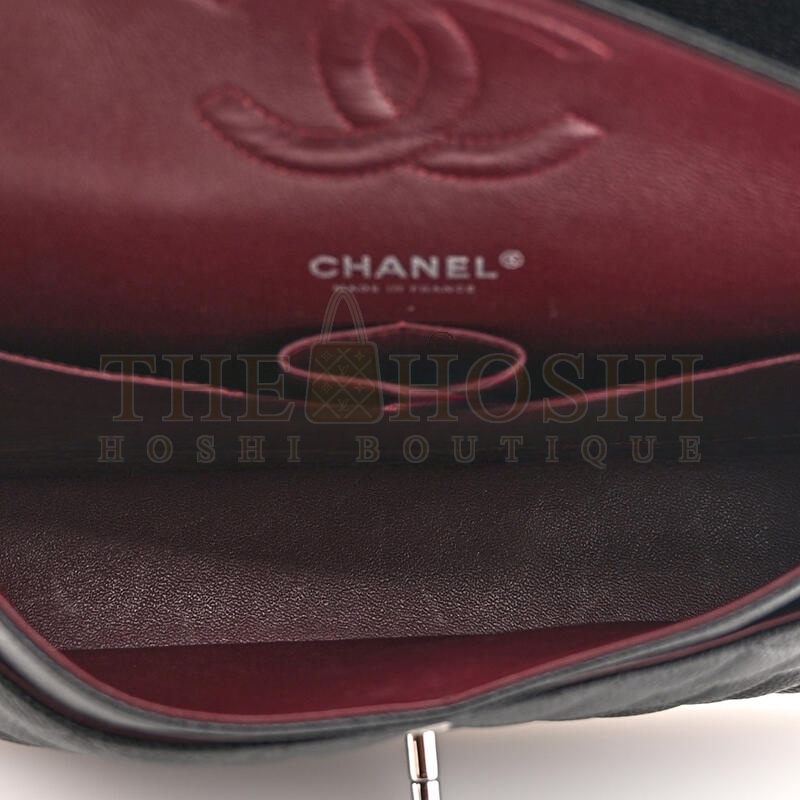 Ch**el CAVIAR QUILTED MEDIUM DOUBLE FLAP 1629635 (25*15*6cm) Master Quality