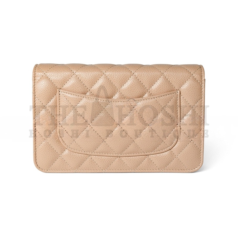 Ch**el CAVIAR QUILTED WALLET ON CHAIN WOC 1642514 (19*13*4cm) Master Quality