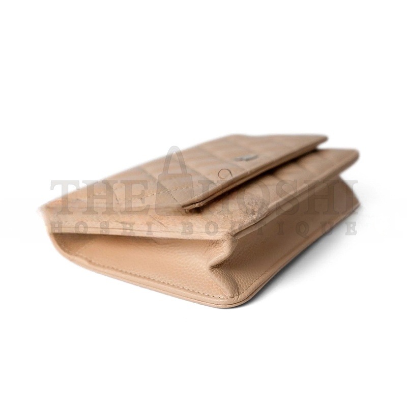 Ch**el CAVIAR QUILTED WALLET ON CHAIN WOC 1642514 (19*13*4cm) Master Quality