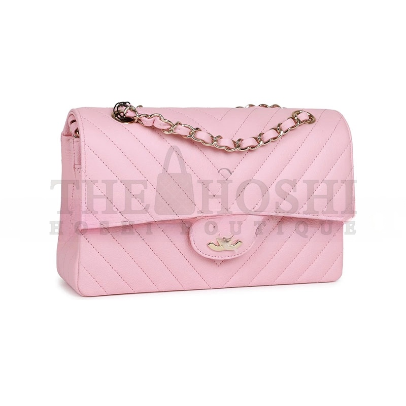 Ch**el SMALL CHEVRON CLASSIC DOUBLE FLAP 1192140 (23*13*6cm) Master Quality