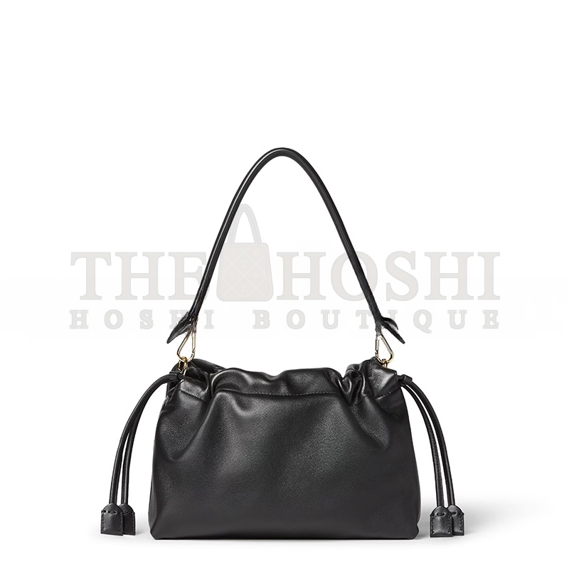 F**di MAMMA BAGUETTE MEDIUM BLACK NAPPA LEATHER BAG 8BR833AQ0DF0KUR (26.5*18*8.5cm) Master Quality