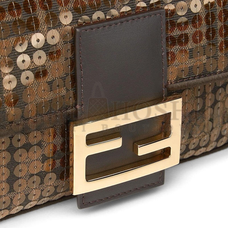 F**di BAGUETTE GLITTER HANDBAG (19.5*11*5cm) Master Quality