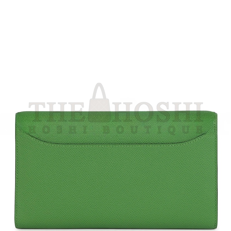 H**me5 CONSTANCE WALLET TO GO VERT YUCCA EPSOM GOLD HARDWARE 436571 (20*11*4cm) Master Quality