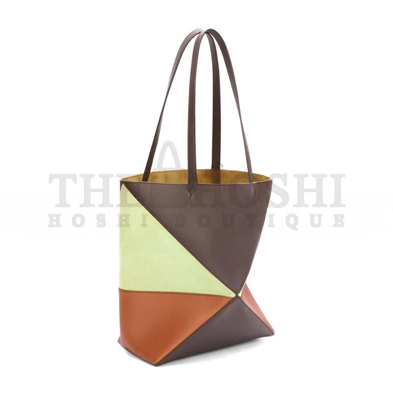 L0ew* MEDIUM PUZZLE FOLD TOTE IN CALFSKIN AND SUEDE A779G50X73 (25.5*31.5*14.5cm) Master Quality