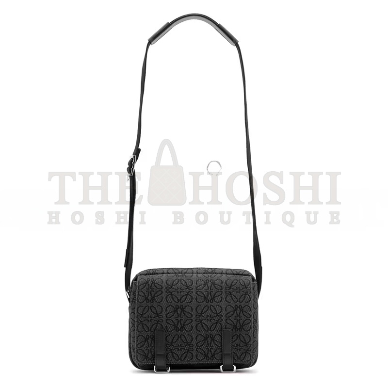 L0ew* MILITARY XS ANAGRAM IN SOFT CALFSKIN AND JACQUARD B553A72X16-1268 (23*18*9cm) Master Quality