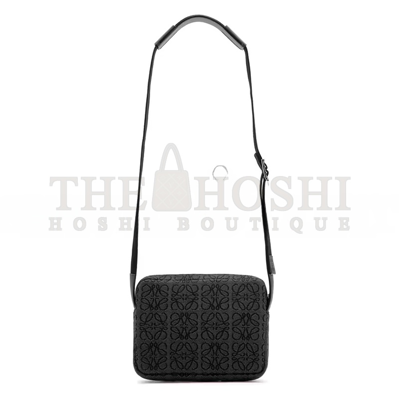 L0ew* MILITARY XS ANAGRAM IN SOFT CALFSKIN AND JACQUARD B553A72X16-1268 (23*18*9cm) Master Quality