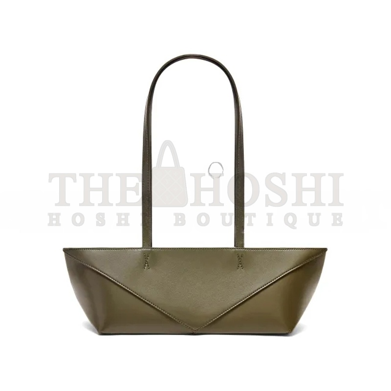 L0ew* CROPPED PUZZLE FOLD IN SHINY CALFSKIN A779PTEX01-3969 (39*12*12cm) Master Quality