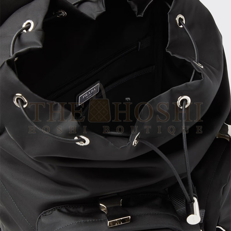 Pra*a RE-NYLON AND SAFFIANO LEATHER BACKPACK 2VZ019 (53.5*32*16.5cm) Master Quality