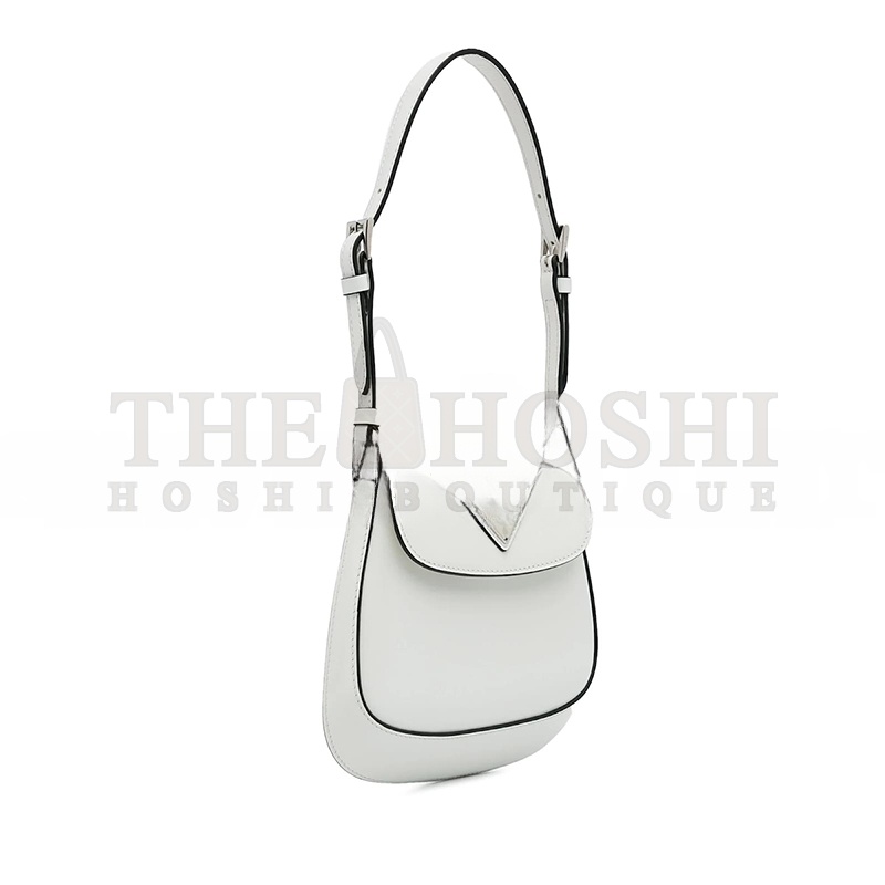 Pra*a WHITE Pra*a MINI SPAZZOLATO CLEO CROSSBODY BAG 1BH188 (17*14.5*3cm) Master Quality