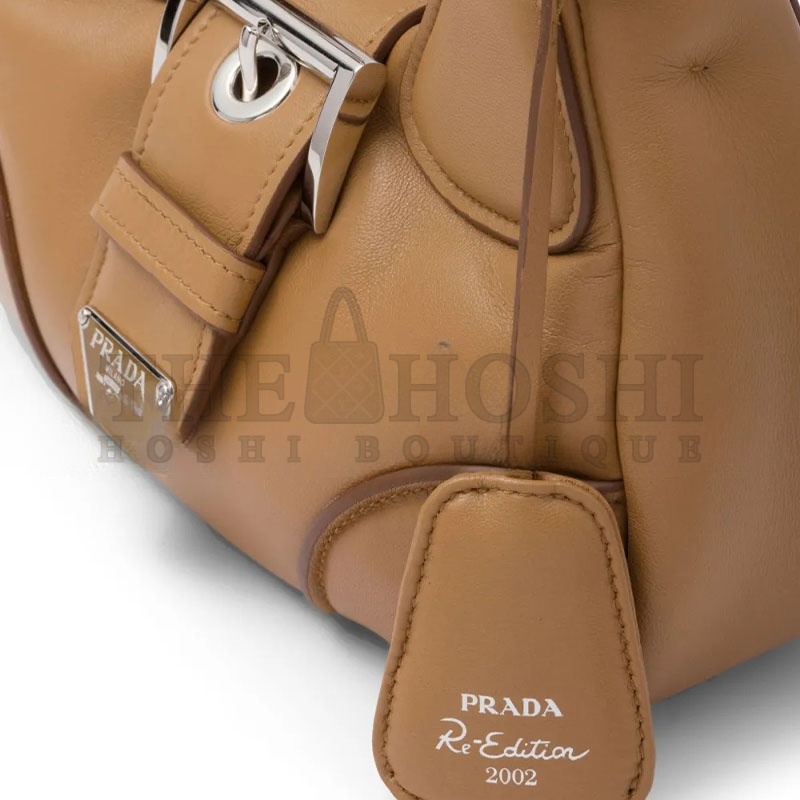 Pra*a MOON PADDED NAPPA-LEATHER MINI BAG 1BA381 (22.5*16*7.5cm) Master Quality