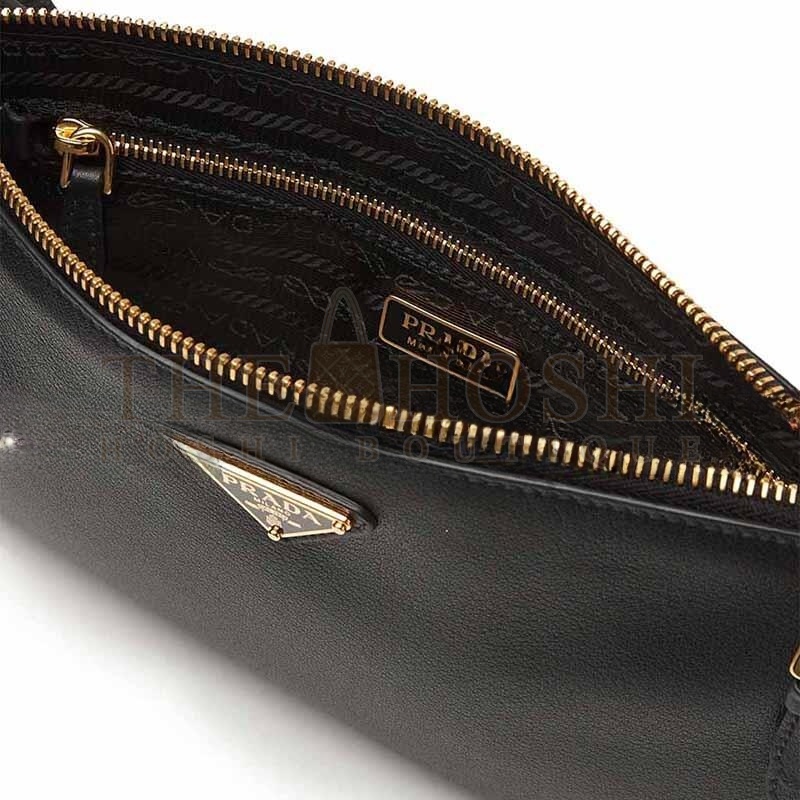 Pra*a SMALL ENVELOPE SHOULDER BAG IN GRAINED LEATHER 1NE545 (24*14cm) Master Quality