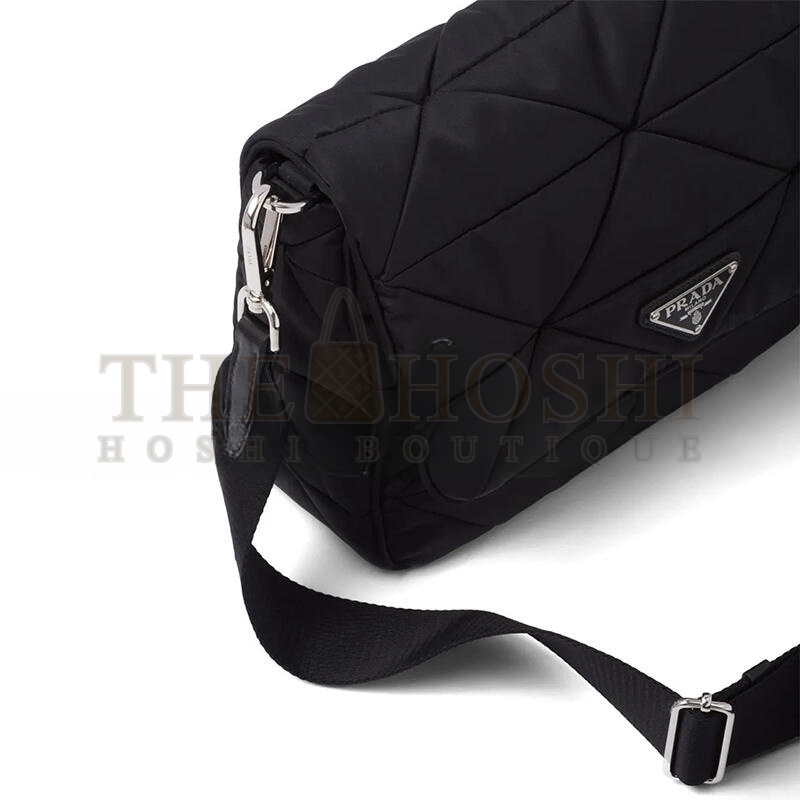 Pra*a RE-NYLON STUFFED SHOULDER BAG 1BD290 (24*17.5*8.5cm) Master Quality