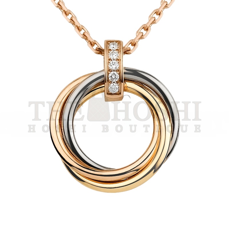 Ca*t1er TRINITY NECKLACE B7058700 Master Quality