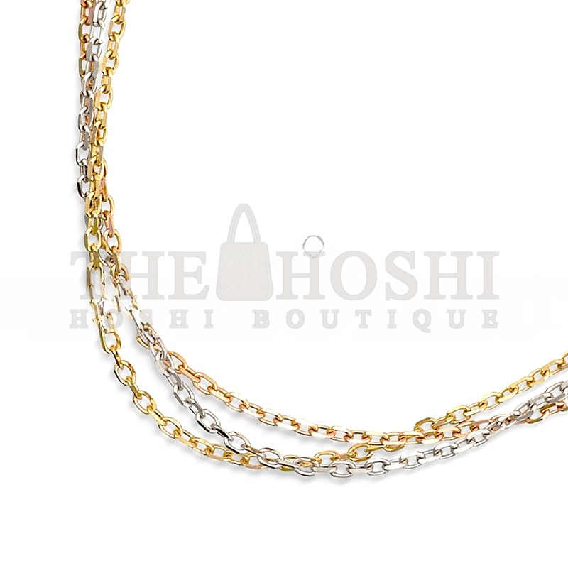 Ca*t1er TRINITY NECKLACE B7224577 Master Quality