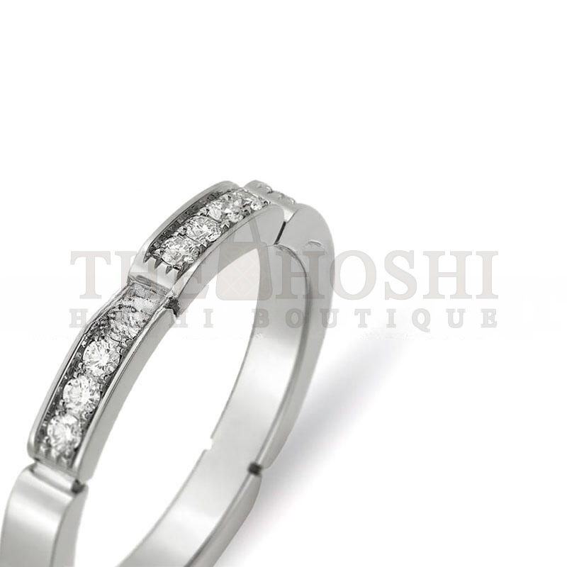 Ca*t1er MAILLON PANTHÈRE WEDDING BAND, HALF-PAVED B4221000 Master Quality