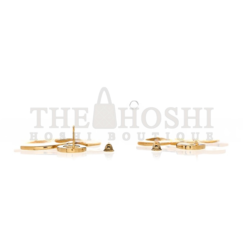 Ch**el METAL LARGE BUTTON EARRINGS AB4452 Master Quality