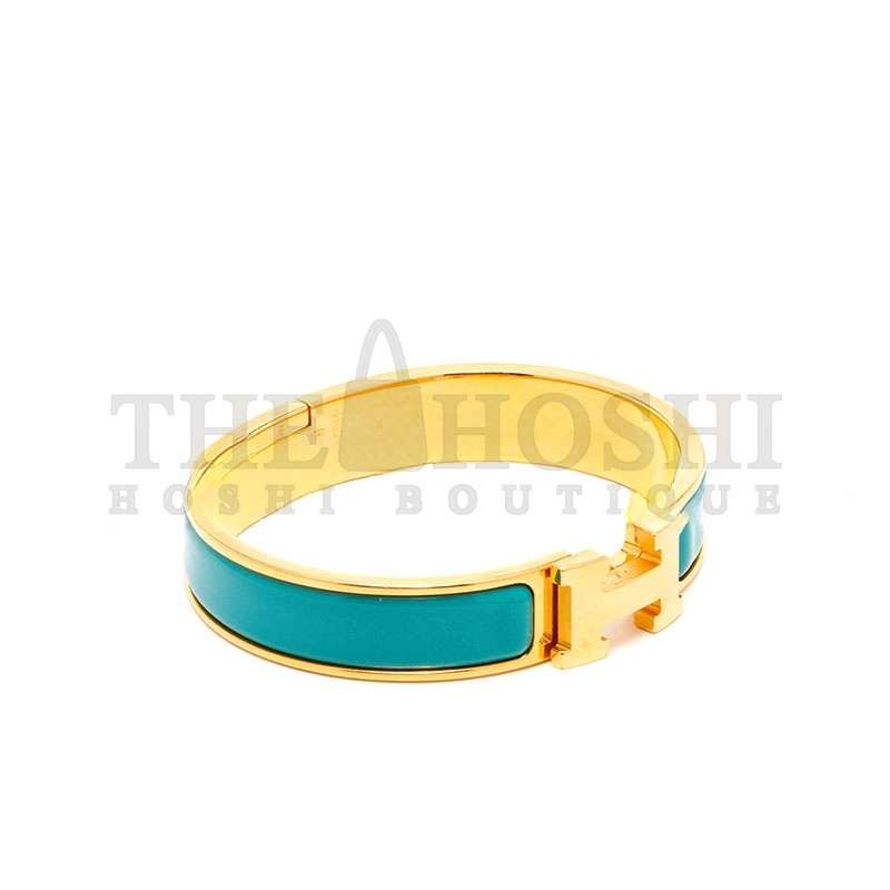 H**me5 CLIC H TURQUOISE ENAMEL GOLD PLATED BRACELET Master Quality