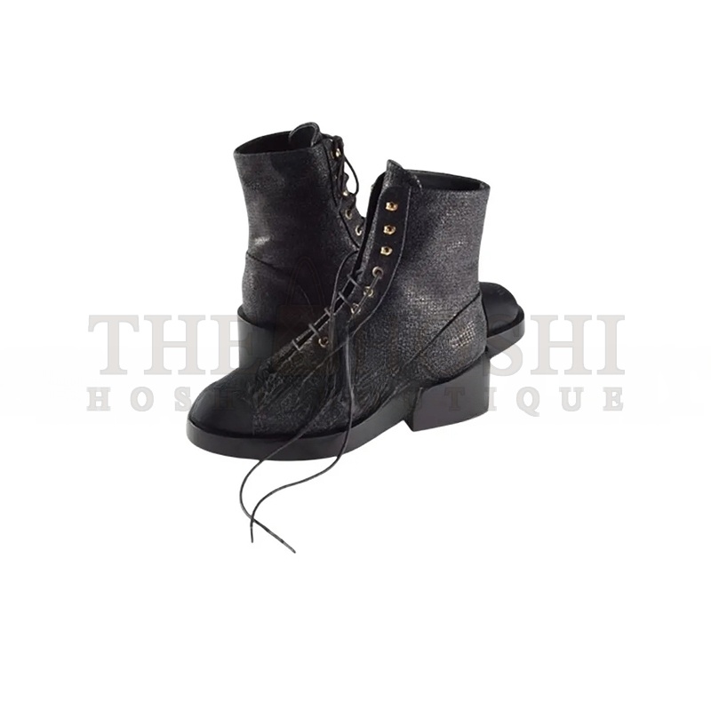 Ch**el LACE-UPS FABRIC &amp; GROSGRAIN BLACK G39162 Y55902 94305 Master Quality