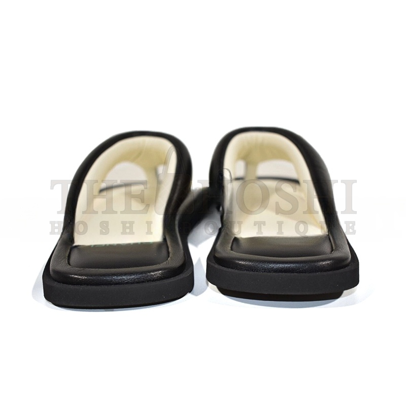 Ch**el 22P LAMBSKIN BLACK WHITE SANDALS 200547 Master Quality