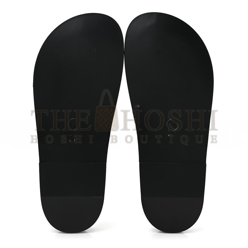 Ch**el LAMBSKIN QUILTED VELCRO DAD CHAIN CC SLIDE SANDALS BLACK G45507 Master Quality