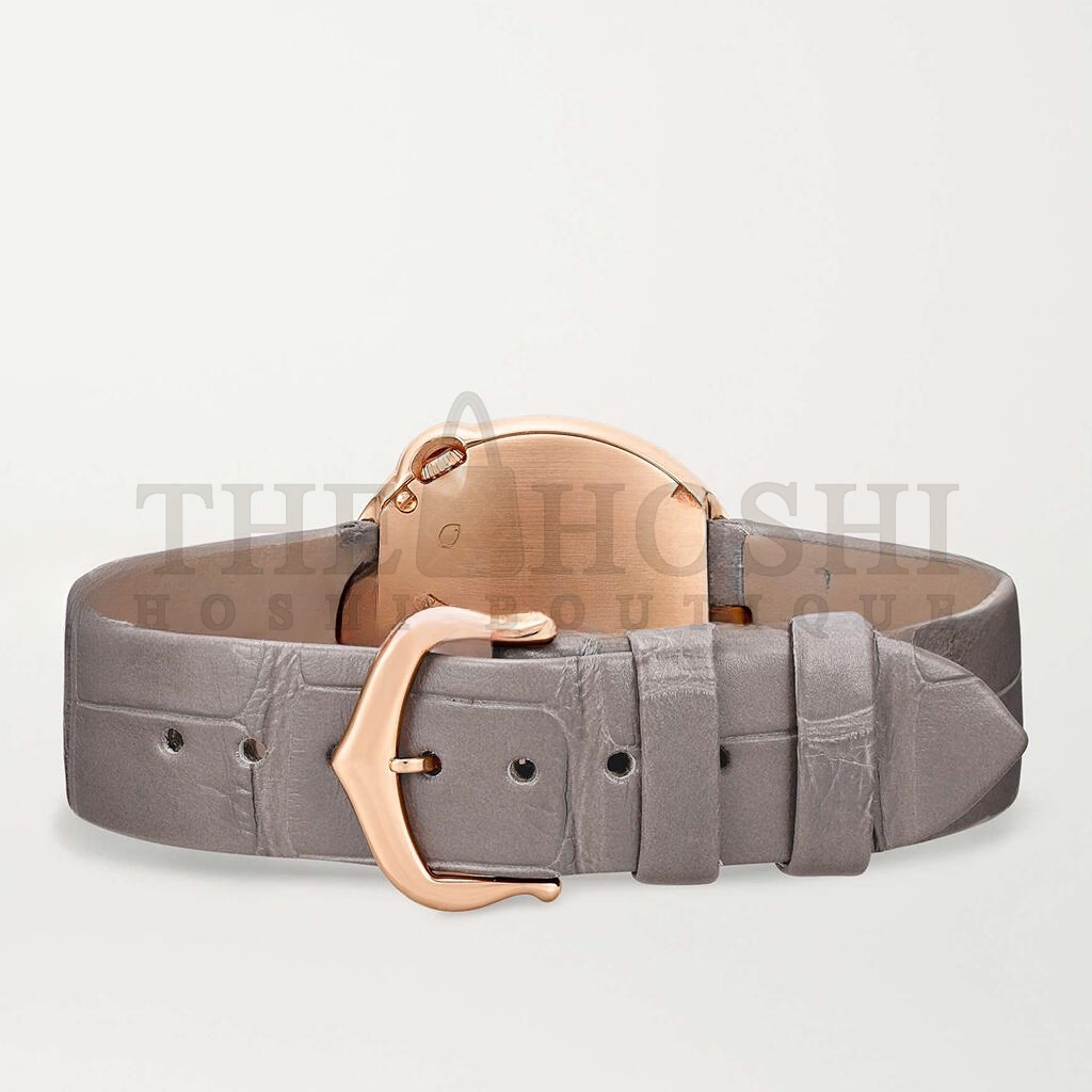 Ca*t1er BALLON BLANC DE Ca*t1er 30MM 18-KARAT ROSE GOLD, ALLIGATOR AND D1am0nd WATCH WJBL0008 Master Quality