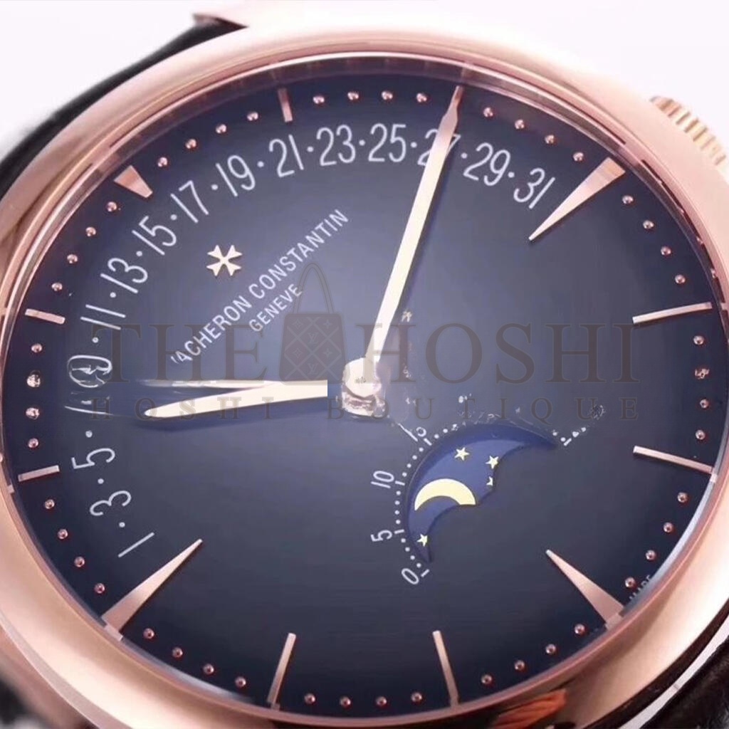 VACHERON C0nstan1n PATRIMONY MOON PHASE RETROGRADE DATE 42.5 MM WATCH 4010U/000R-B329 Master Quality