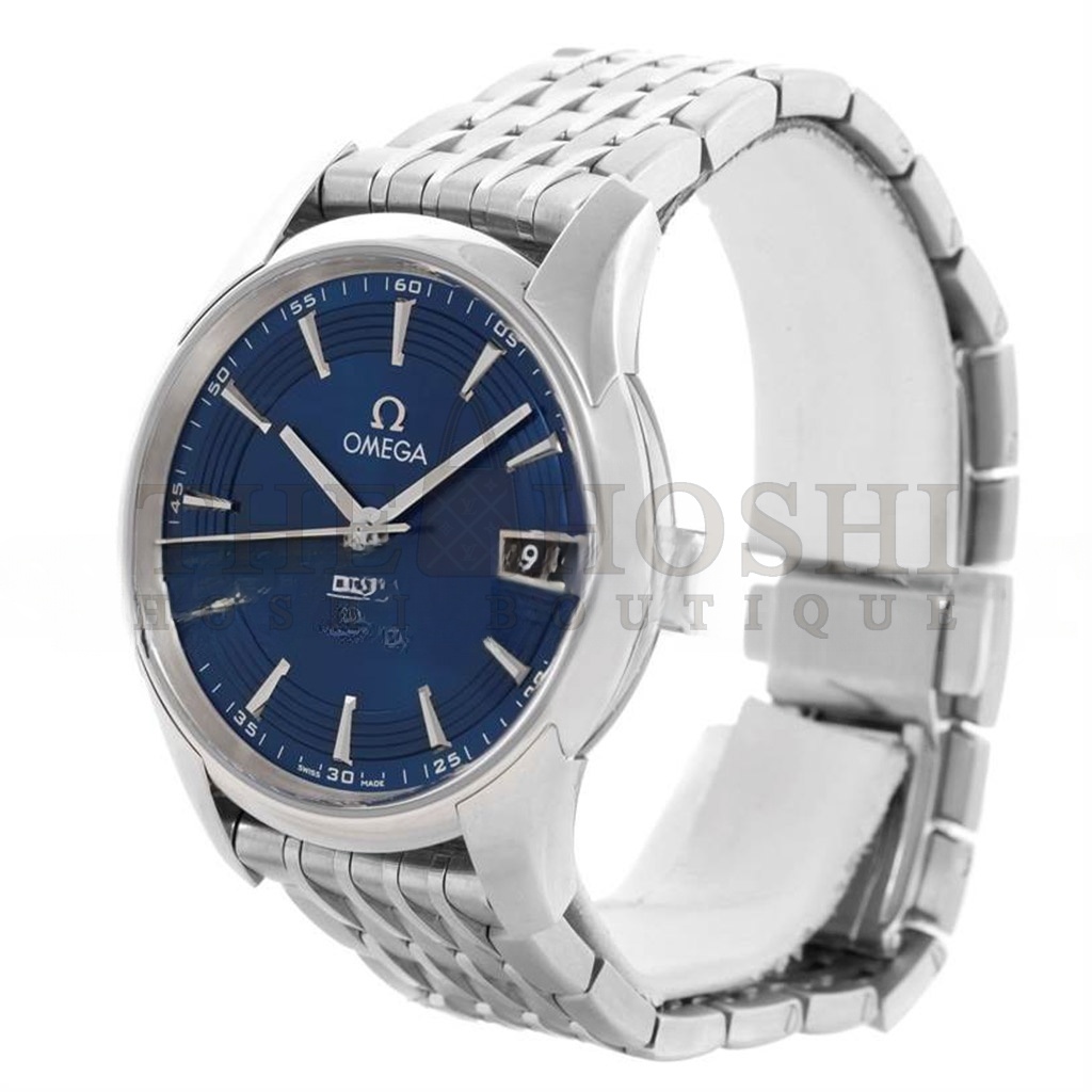 0me*ga DEVILLE HOUR VISION BLUE DIAL MENS 40MM WATCH 431.33.41.21.03.001 Master Quality