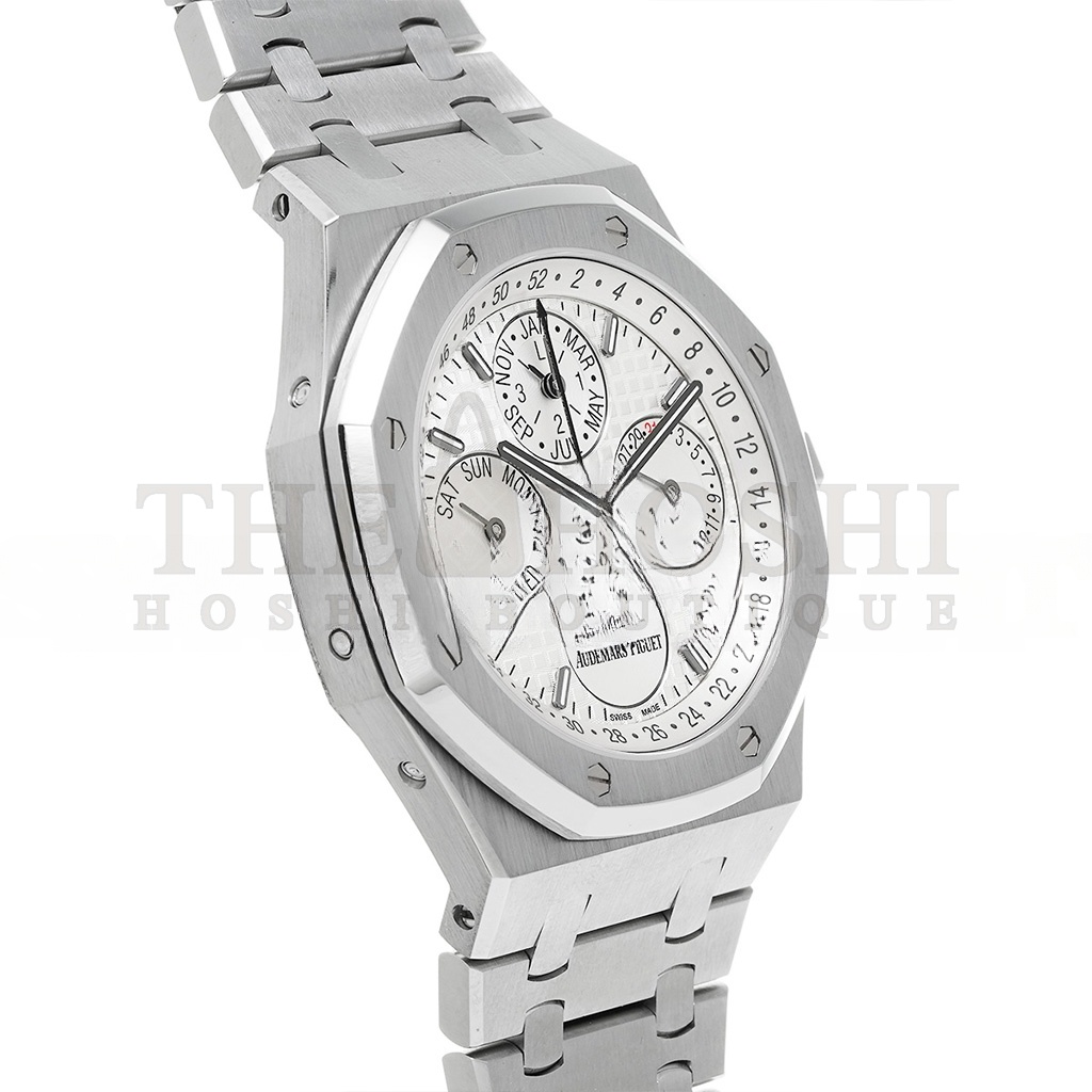 AUDEMARS P1g*et ROYAL OAK PERPETUAL CALENDAR STEEL WHITE DIAL 41MM WATCH 26574ST.OO.1220ST.01 Master Quality